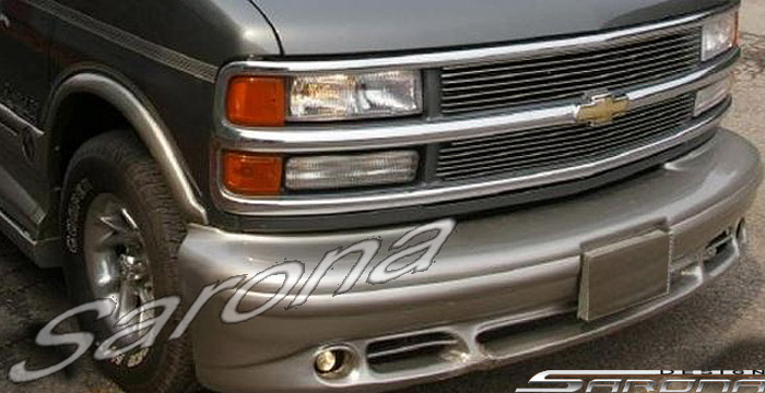 Custom GMC Savana Van  All Styles Front Bumper (1996 - 2002) - $560.00 (Part #GM-011-FB)